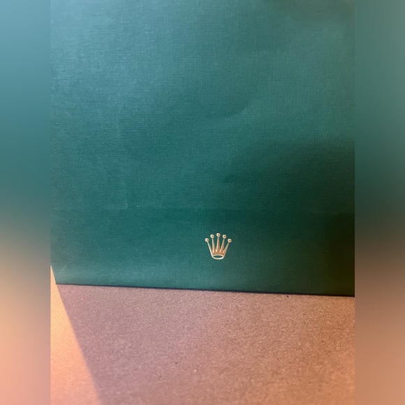 Rolex // Green Shopping Bag // Small - Picture 6 of 7
